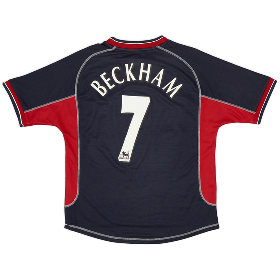 2000-01 Manchester United Third Shirt Beckham #7 - 8/10 - (Y)