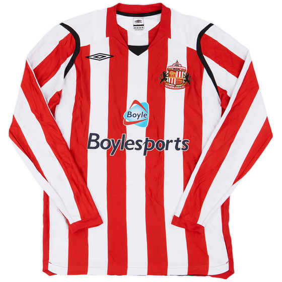 2008-09 Sunderland Home L/S Shirt - 8/10 - (L)