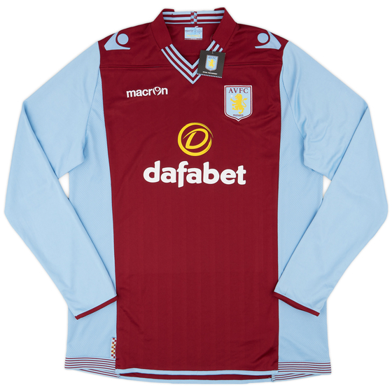2013-14 Aston Villa Home L/S Shirt (3XL)