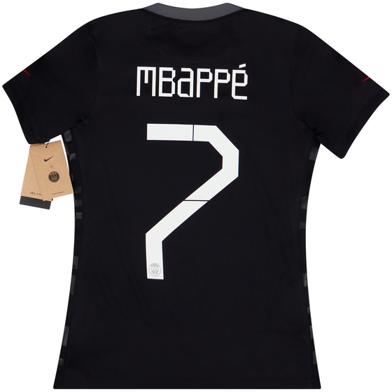 2021-22 Paris Saint-Germain Third Shirt Mbappé #7 (Women's S)