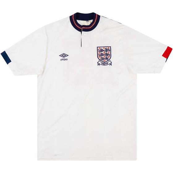 1988-90 England U-18 Match Issue Home Shirt #15