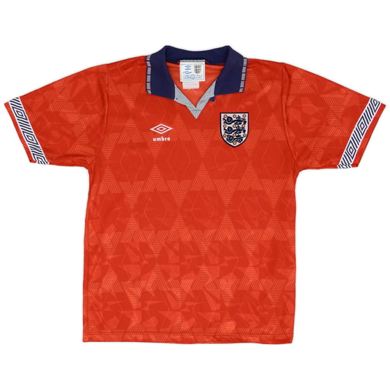 1990-93 England Away Shirt - 8/10 - (S)