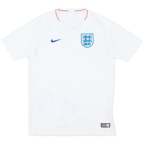 2018-19 England Home Shirt - 5/10 - (L.Boys)