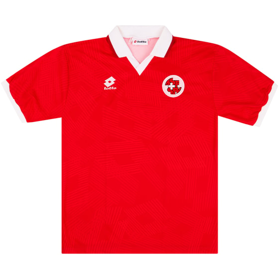 1992 Switzerland U-21 Match Issue Home Shirt #5 (v Scotland)