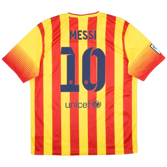 2013-15 Barcelona Away Shirt Messi #10 (XL)