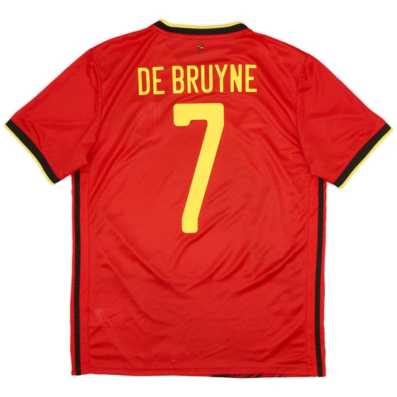 2020-21 Belgium Home Shirt De Bruyne #7 - 9/10 - (M)