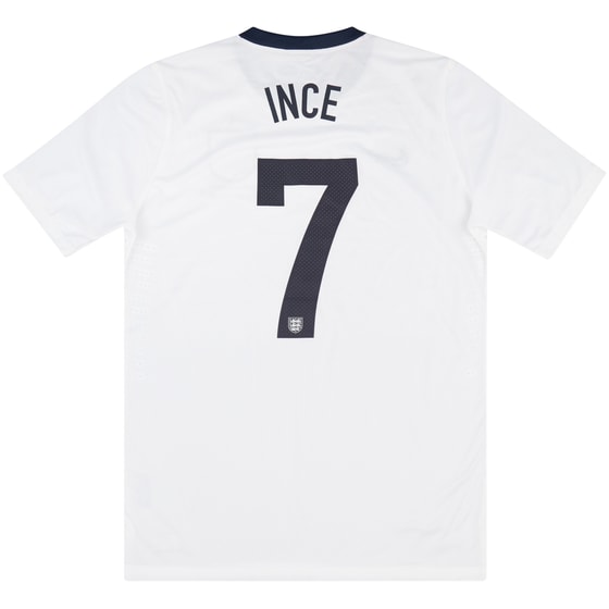2013 England U-21 '150th Anniversary' Match Issue Home Shirt Ince #7
