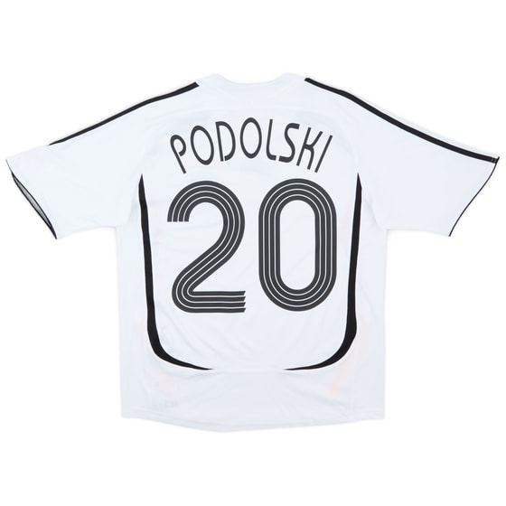2005-07 Germany Home Shirt Podolski #20 - 6/10 - (L. Boys)