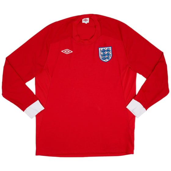 2010-11 England Away L/S Shirt - 6/10 - (L)