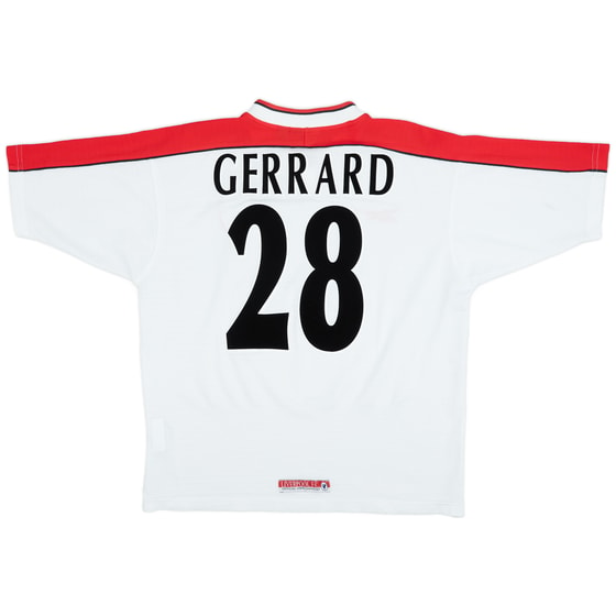 1998-99 Liverpool Away Shirt Gerrard #28 - 8/10 - (M)
