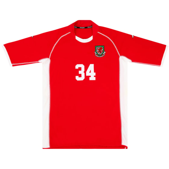 2002-04 Wales Match Issue Home Shirt #34