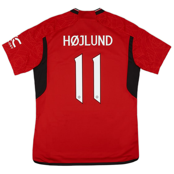 2023-24 Manchester United Home Shirt Højlund #11