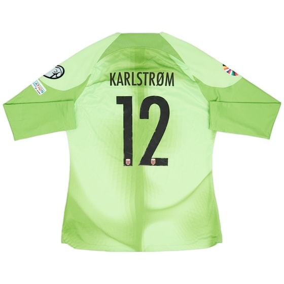 2022-23 Norway Match Issue European Championship GK Shirt Karlstrom #12