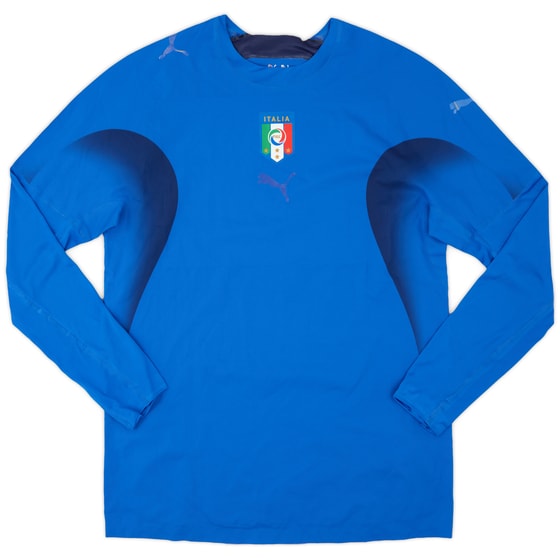 2006 Italy Player Issue Home L/S Shirt - 5/10 - (L)