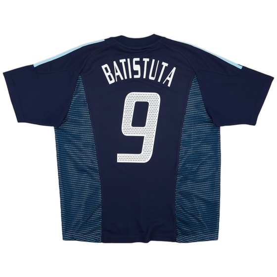 2002-04 Argentina Away Shirt Batistuta #9 - 8/10 - (XL)