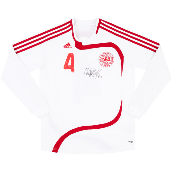 2007-08 Denmark Women Match Issue Signed Away L/S Shirt #4