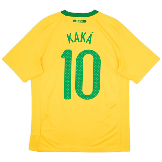 2010-11 Brazil Home Shirt Kaka #10 - 8/10 - (M)