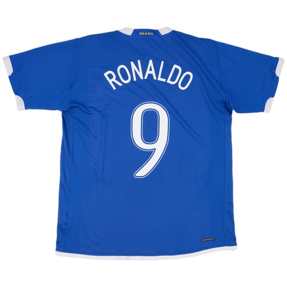 2006-07 Brazil Away Shirt Ronaldo #9 - 8/10 - (L)