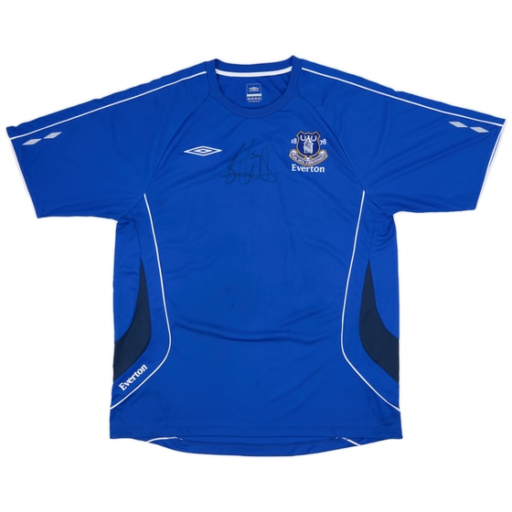 2008-09 Everton Signed Umbro Training Shirt - 8/10 - (XL)