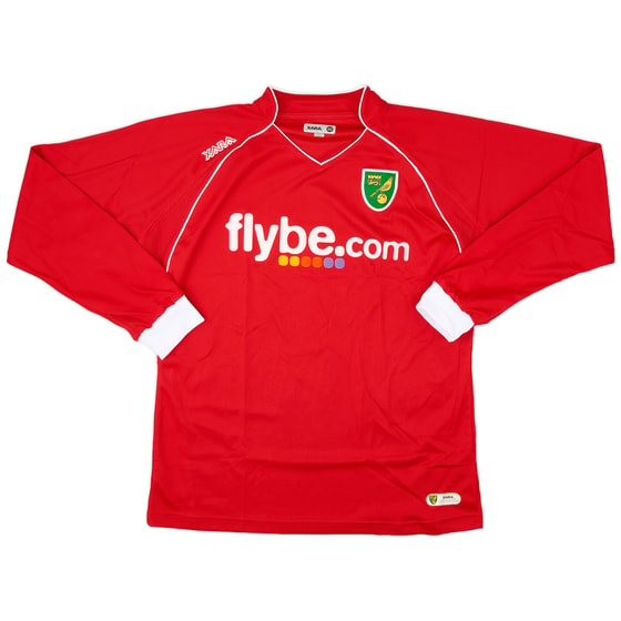 2007-08 Norwich Away L/S Shirt - 8/10 - (L)