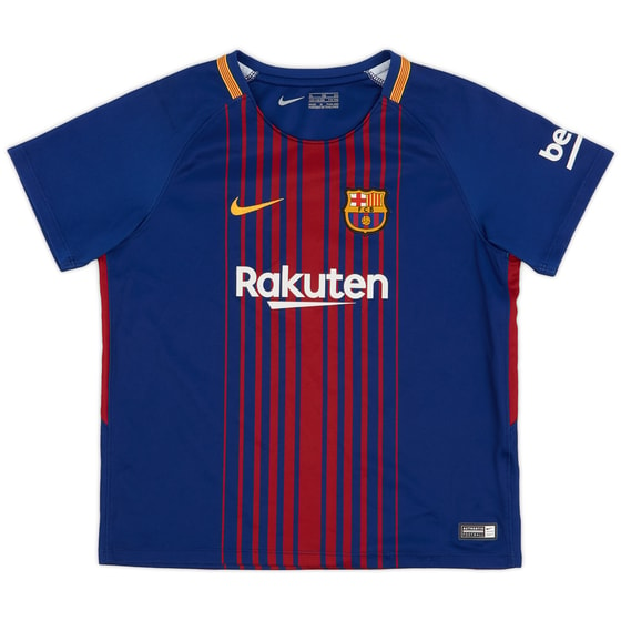 2017-18 Barcelona Home Shirt - 8/10 - (7/8 Years)