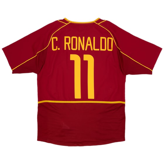 2002-04 Portugal Home Shirt C. Ronaldo #17 - 8/10 - (S)