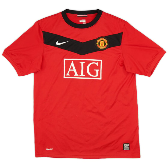 2009-10 Manchester United Home Shirt - 7/10 - (XL.Boys)
