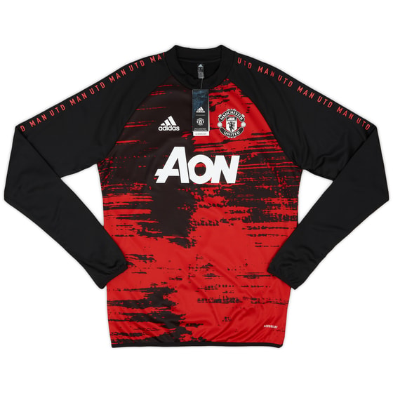 2020-21 Manchester United adidas Pre-Match Warm Top (S)