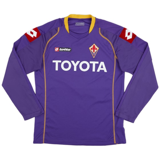 2008-09 Fiorentina Home L/S Shirt - 8/10 - (L)
