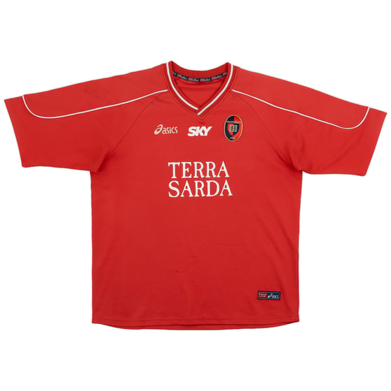 2005-06 Cagliari Asics Training Shirt - 6/10 - (XL)