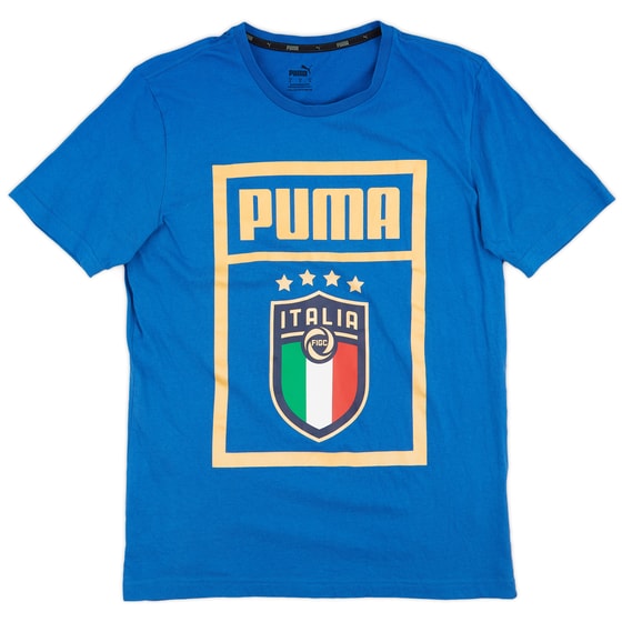 2020-21 Italy Puma Graphic Tee - 9/10 - (S)