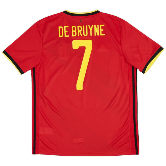 2020-21 Belgium Home Shirt De Bruyne #7 - 8/10 - (L)