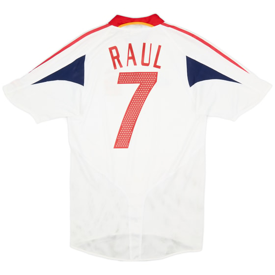 2004-06 Spain Away Shirt Raul #7 - 8/10 - (S)