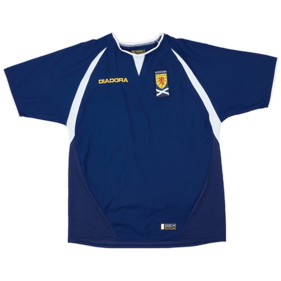 2003-04 Scotland Home Shirt - 8/10 - (XL.Boys)