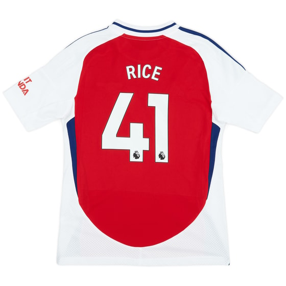 2024-25 Arsenal Home Shirt Rice #41 (KIDS)