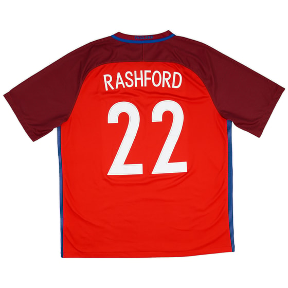 2016-17 England Away Shirt Rashford #22 - 9/10 - (XL)