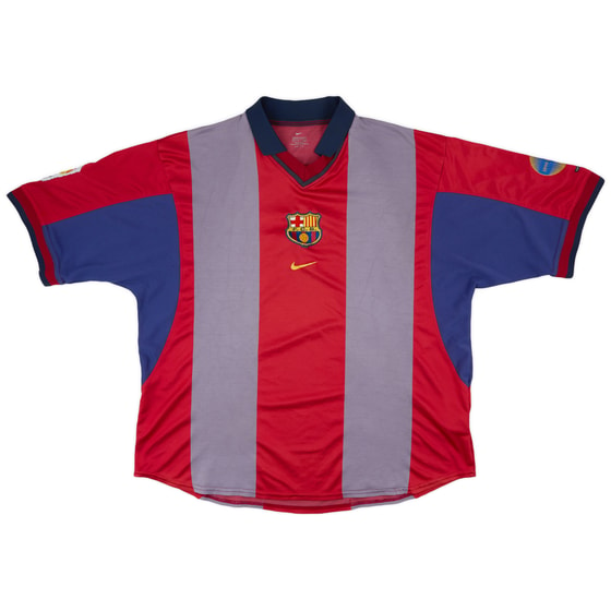 2000-01 Barcelona Home Shirt - 5/10 - (XXL)