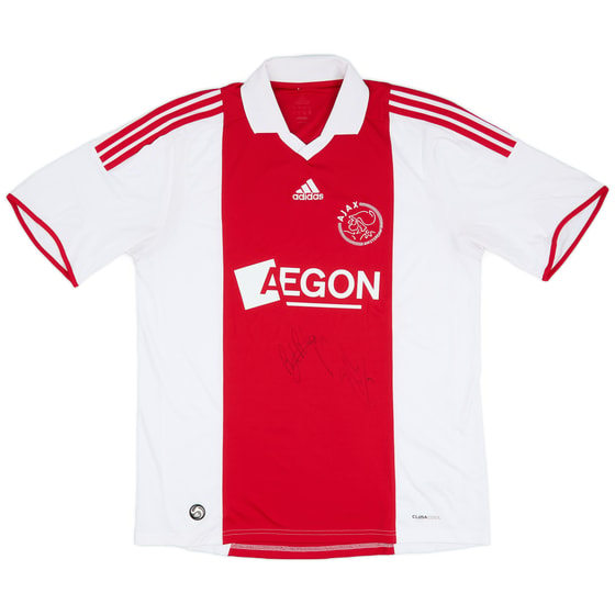 2009-10 Ajax Signed Home Shirt - 8/10 - (L)