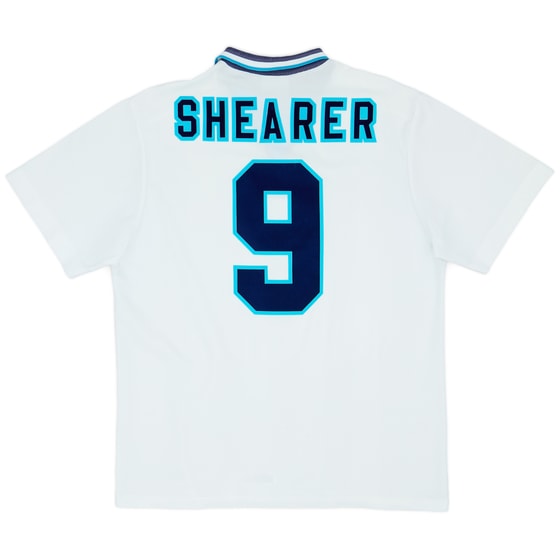 1995-97 England Home Shirt Shearer #9 - 7/10 - (XL)