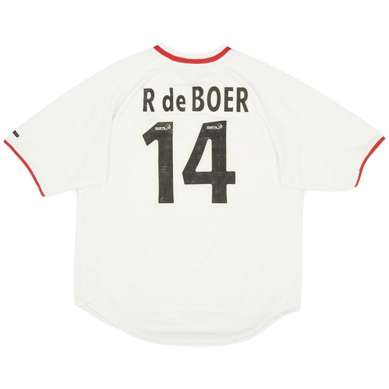 2000-01 Rangers Away Shirt R de Boer #14 - 6/10 - (L)