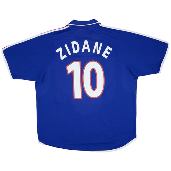 2000-02 France Home Shirt Zidane #10 - 9/10 - (XXL)