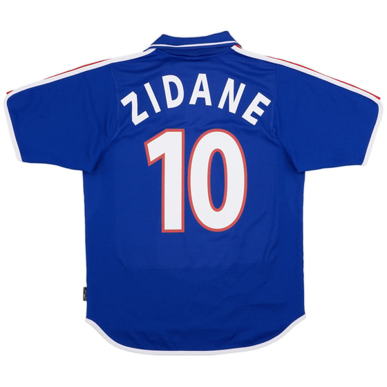 2000-02 France Home Shirt Zidane #10 - 8/10 - (M)