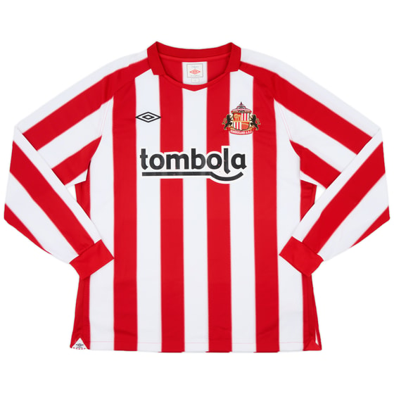 2010-11 Sunderland Home L/S Shirt - 7/10 - (XL)