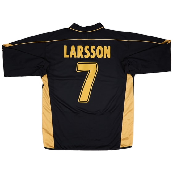 2003-04 Celtic Away L/S Shirt Larsson #7 - 9/10 - (L)