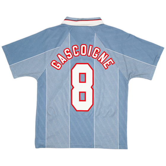 1996-97 England Away Shirt Gascoigne #8 - 5/10 - (M)