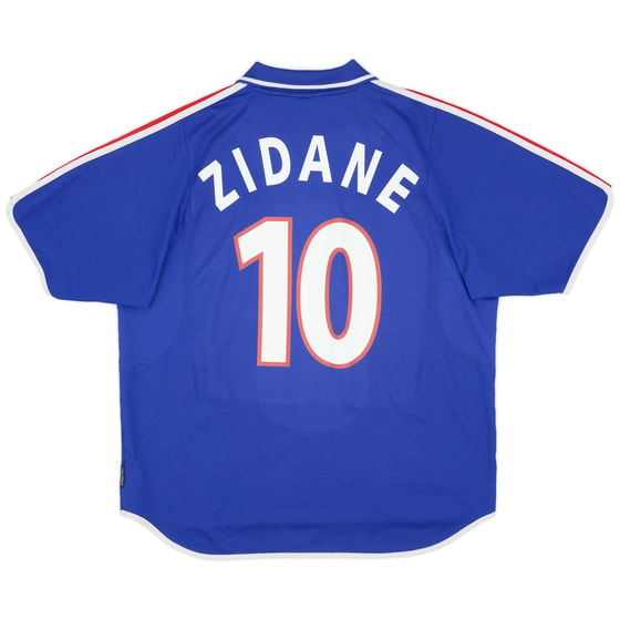 2000-02 France Home Shirt Zidane #10 - 6/10 - (XXL)