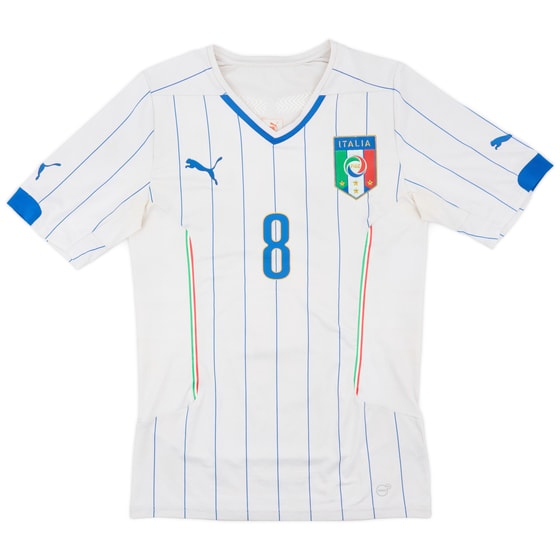 2014-15 Italy Away Shirt #8 - 5/10 - (XL)
