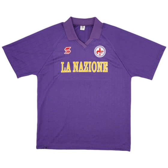 1989-90 Fiorentina Home Shirt - 8/10 - (L)