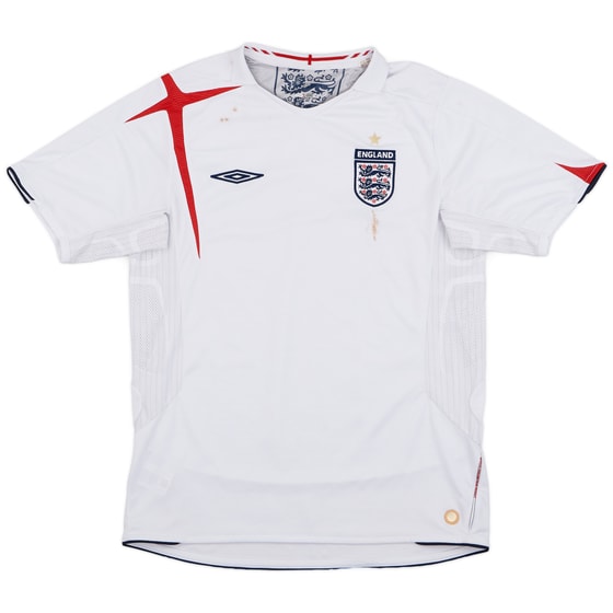 2005-07 England Home Shirt - 3/10 - (M)