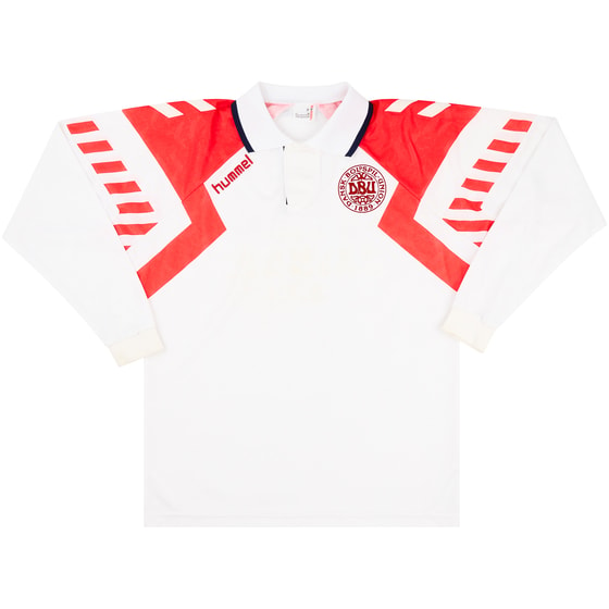 1992-94 Denmark Match Issue Away L/S Shirt #14